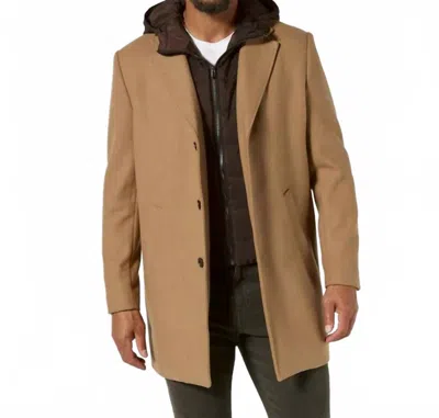 7diamonds Midtown Modern Overcoat In Camel In Brown