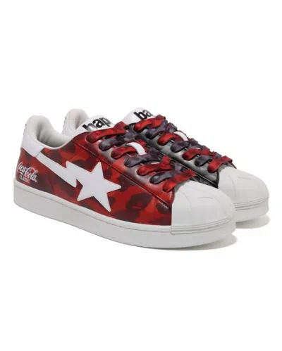 Bape Women's Coca Cola Skull Sta Sneakers In Red/white In Multi