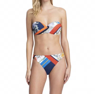 Gottex Bandeau Push Up Underwire Bikini Top With Matching Bikini Bottom In Got Fleur In Multi