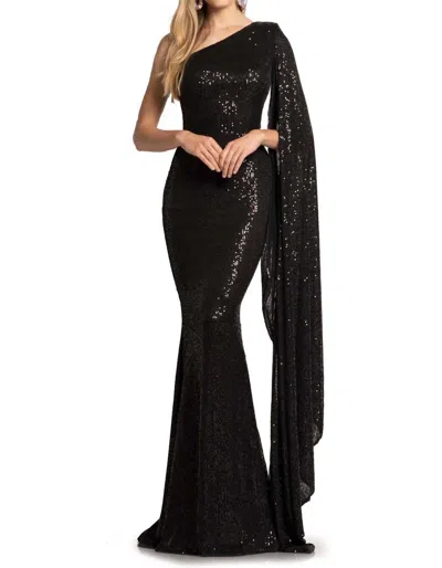 Johnathan Kayne Faye Gown In Black In Black