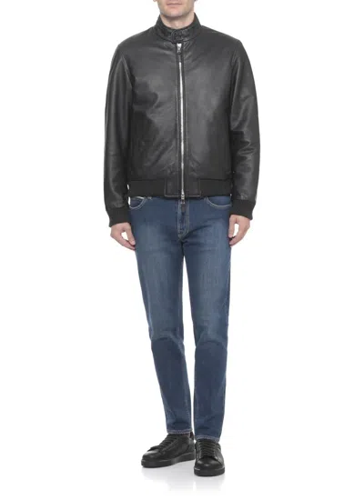 The Jack Leathers Reversible Jacket In Black