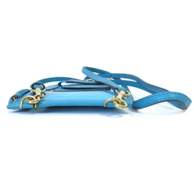 Pre-owned Anya Hindmarch Blue Pochette Pouch Shoulder Bag ()