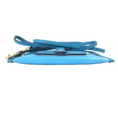 Pre-owned Anya Hindmarch Blue Pochette Pouch Shoulder Bag ()