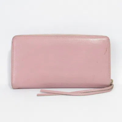 Pre-owned Balenciaga Pink Long Wallet (bi-fold) ()