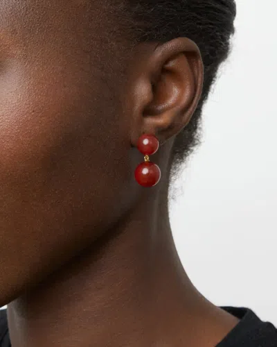 Alex Mill Lie Studio The Hannah Earrings In Red