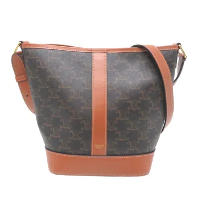 Pre-owned Celine Brown Pvc Leather Shoulder Bag ()