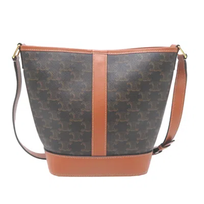 Pre-owned Celine Brown Pvc Leather Shoulder Bag ()