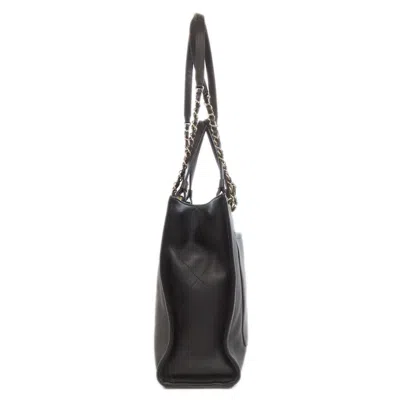 Pre-owned Chanel Black Leather Tote Bag ()