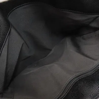 Pre-owned Chanel Black Leather Tote Bag ()