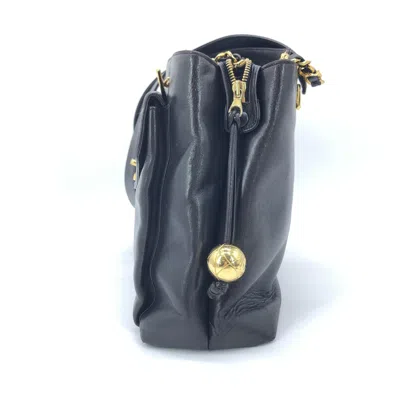 Pre-owned Chanel Coco Mark Chain Shoulder Women's Bag In Black