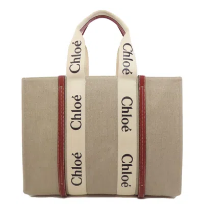 Pre-owned Chloé Brown Canvas Tote Bag ()