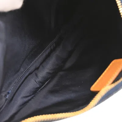 Pre-owned Dior Christian  Saddle Handbag Denim Navy Denim_jeans Handbag () In Blue