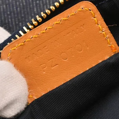 Pre-owned Dior Christian  Saddle Handbag Denim Navy Denim_jeans Handbag () In Blue