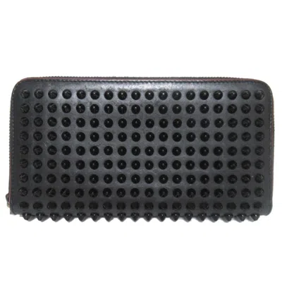 Pre-owned Christian Louboutin Black Long Wallet (bi-fold) ()