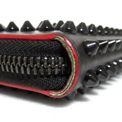 Pre-owned Christian Louboutin Black Long Wallet (bi-fold) ()