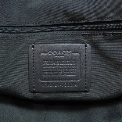 Pre-owned Coach Black Brown Pvc Leather Backpack () In Multi