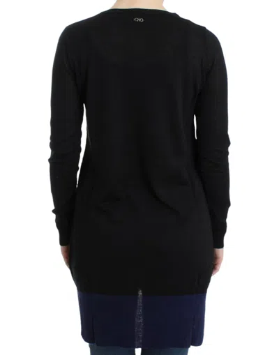 Costume National Elegant V-neck Lightweight Sweater In Black