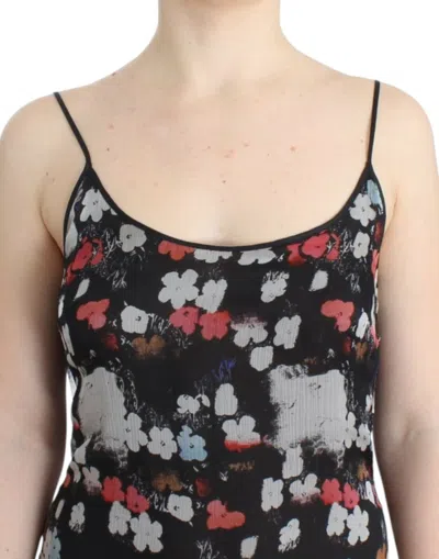 Costume National Floral Silk Mini Women's Dress In Multi