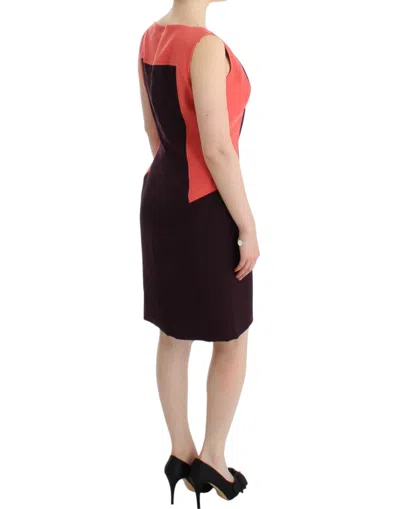 Cote Multicolor Polyester Sleeveless Sheath Knee Length Dress In Multi