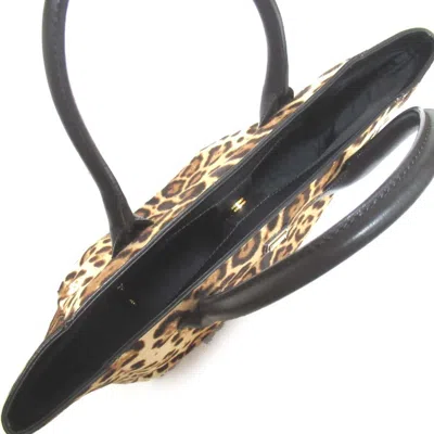 Pre-owned Dolce & Gabbana Beige Black Tote Bag () In Multi