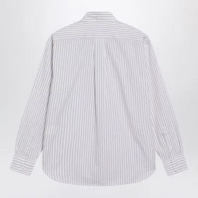 Polo Ralph Lauren White Striped Relaxed-fit Shirt In Animal Print