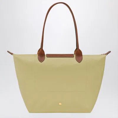 Longchamp Pistachio Coloured Le Pliage Original L Bag In Green