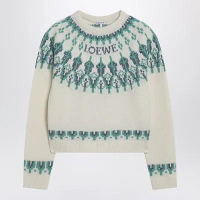 Loewe Sweater With Fair Isle Pattern In Multi