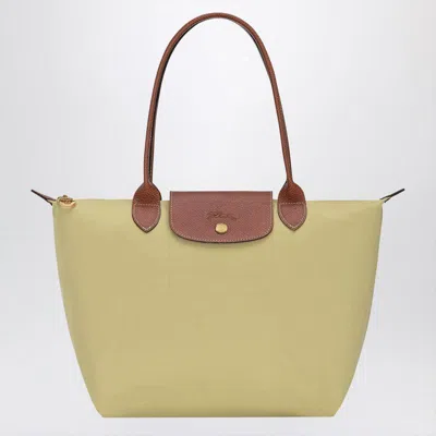 Longchamp Pistachio Coloured Le Pliage Original M Bag In Green