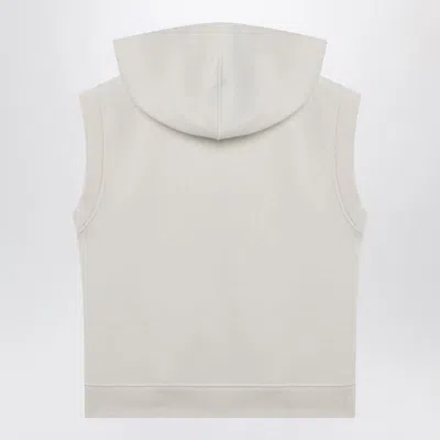 Weekend Max Mara Ivory Cotton-fleece Gilet In Neutral