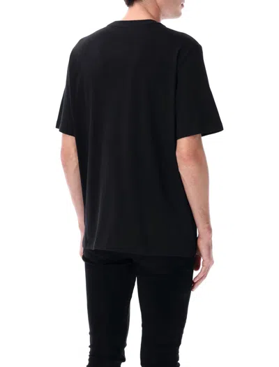 Amiri Cotton Staggered Logo T-shirt Men In Black