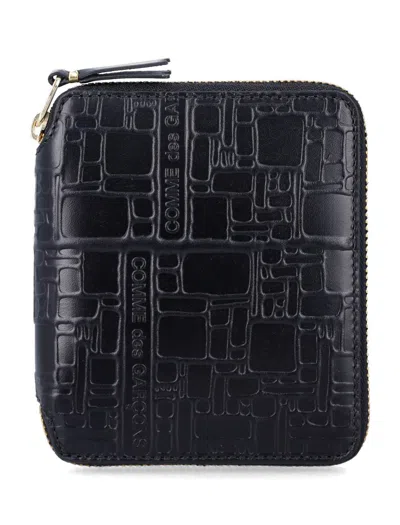 Comme Des Garçons Zip Wallet In Black