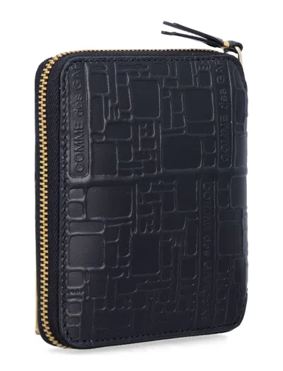 Comme Des Garçons Zip Wallet In Black