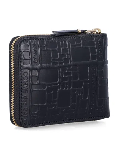 Comme Des Garçons Zip Wallet In Black