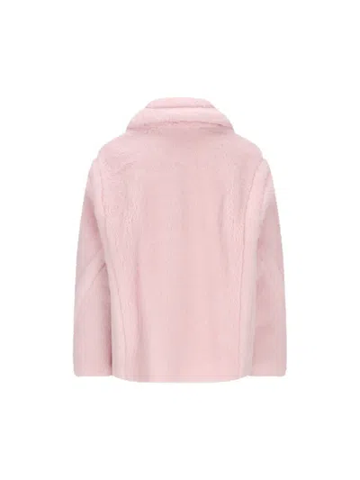 Max Mara Teddy Jacket In Pink