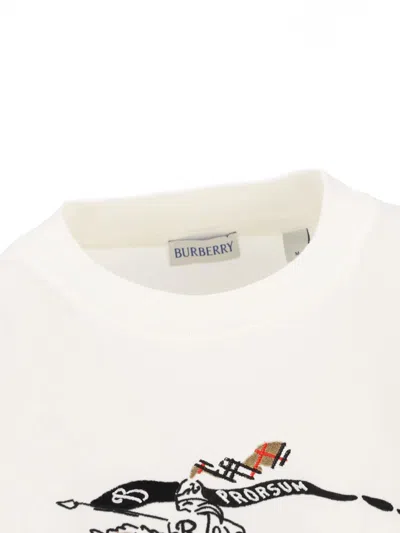 Burberry T-shirt And Polo Shirt In White