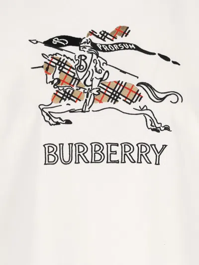 Burberry T-shirt And Polo Shirt In White