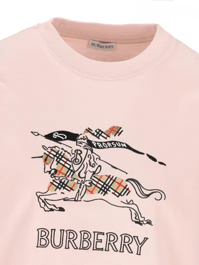 Burberry T-shirt And Polo Shirt In Pink