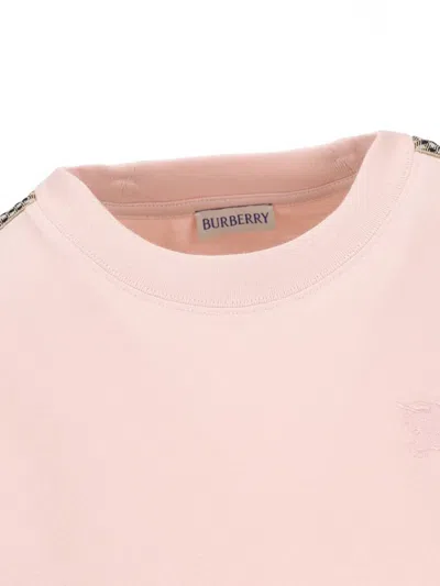 Burberry T-shirt And Polo Shirt In Pink