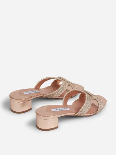 Aquazzura Crystal Muse Sandals In Multi