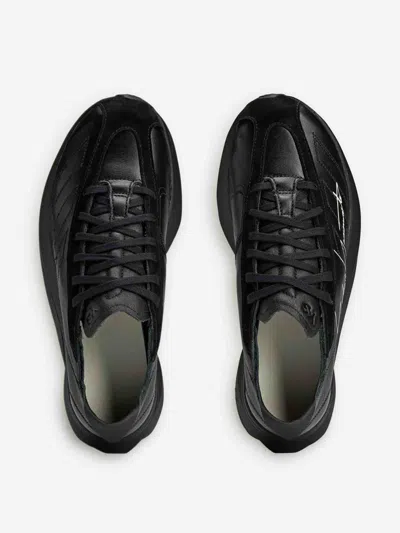 Y-3 Adios Pro 3.0 Lx Signature-detail Leather Trainers In Black