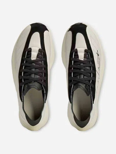 Y-3 Premium Leather And Rubber Sneakers With Iconic Detailing In Multi