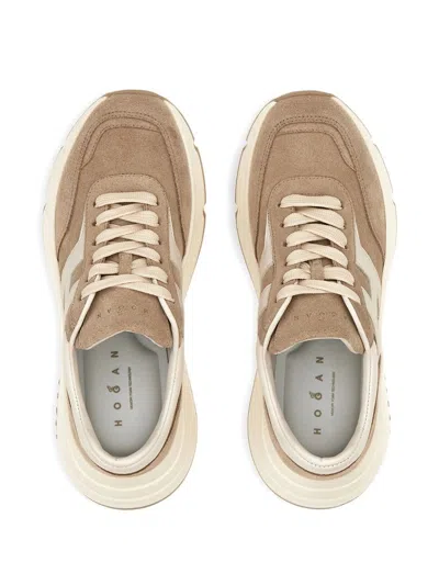 Hogan Hi-fi Suede Sneakers Shoes In Multi