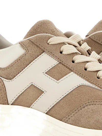 Hogan Hi-fi Suede Sneakers Shoes In Multi