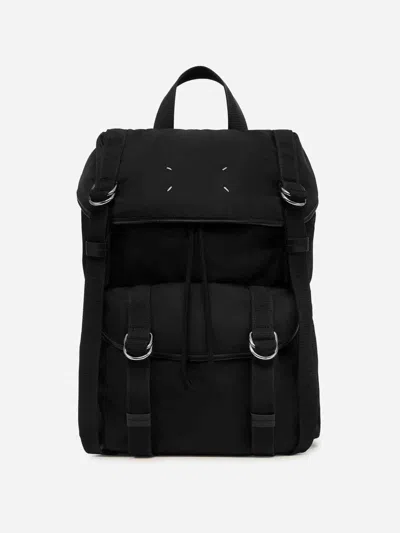 Maison Margiela Medium Backpack In Technical Fabric In Black