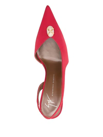 Giuseppe Zanotti Carole Slingback Pumps Pointed Toe Stiletto In Multi