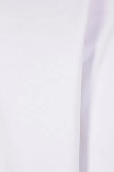 Prada T-shirt With Triangular Plaque In White