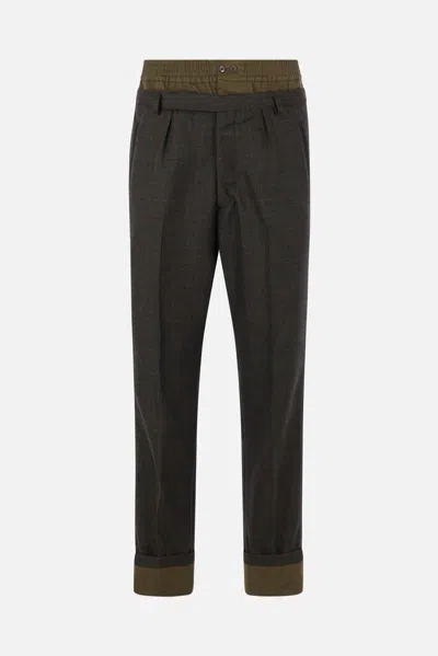 Prada Trousers In Green