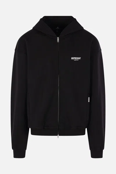 Represent Men's Owners Club Zip Hoodie In Black