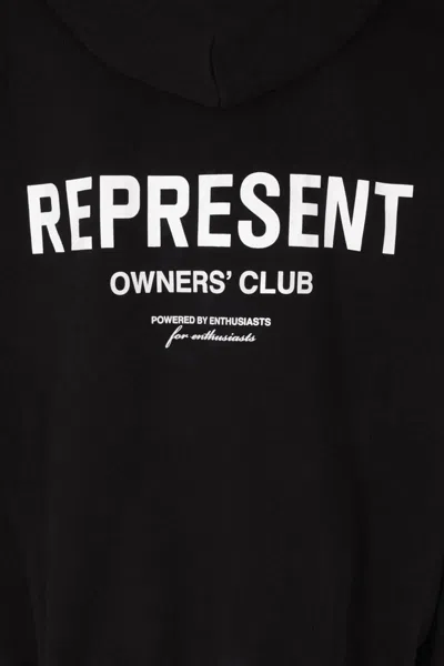 Represent Men's Owners Club Zip Hoodie In Black