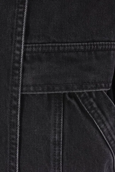 Isabel Marant Étoile Black Joseline Denim Jacket In Multi